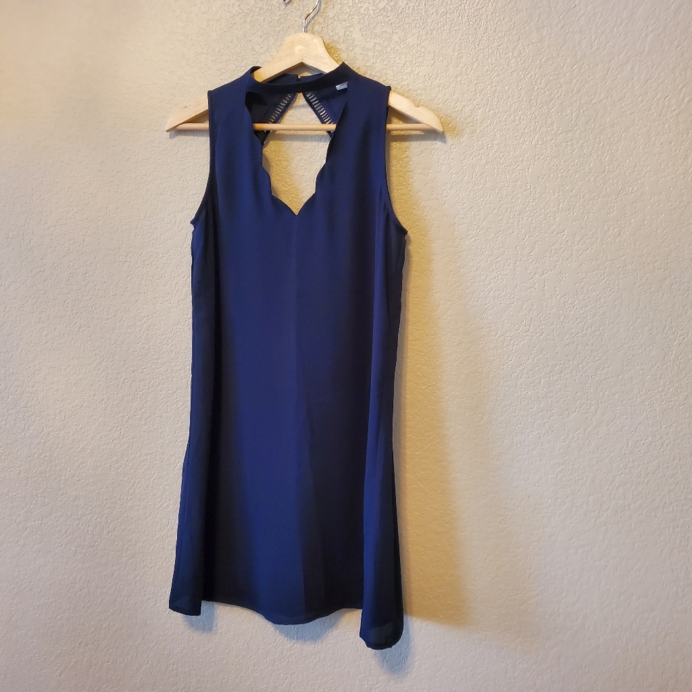 Navy blue mini dress
